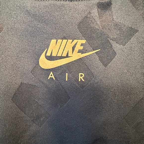 Nike Women Size Large AIR MIDLAYER CREW TRAINING TOP Blue DB4294-432 - Picture 2 of 10